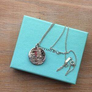Tiffany & Co. Silver Engraved Necklace